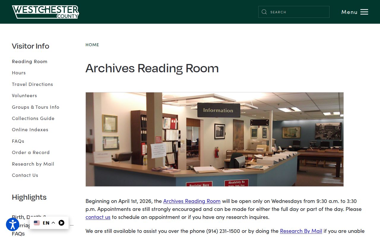 New Rochelle city directory research through the Westchester Archives reading room