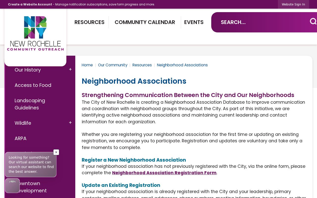 New Rochelle neighbors view of the City neighborhood association resource