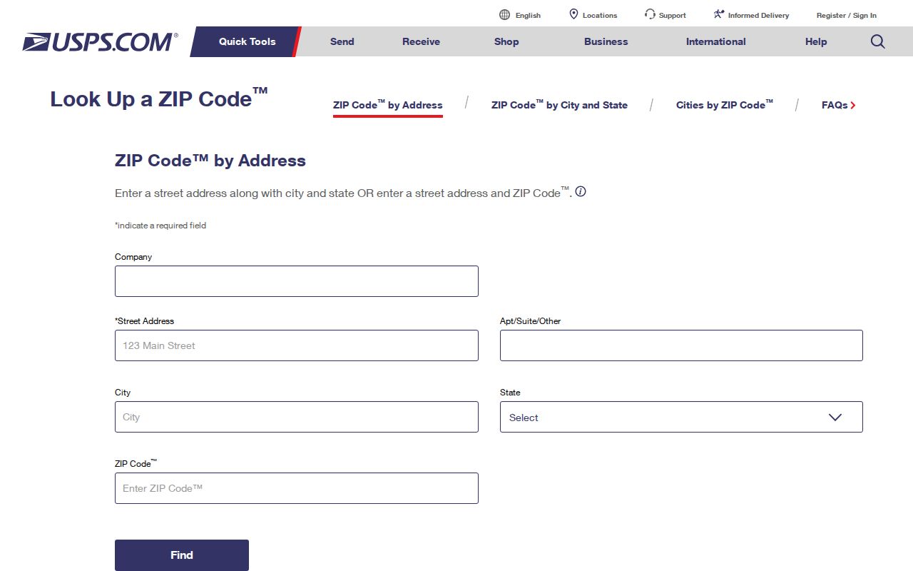 New Rochelle ZIP lookup view of the USPS address-to-ZIP lookup